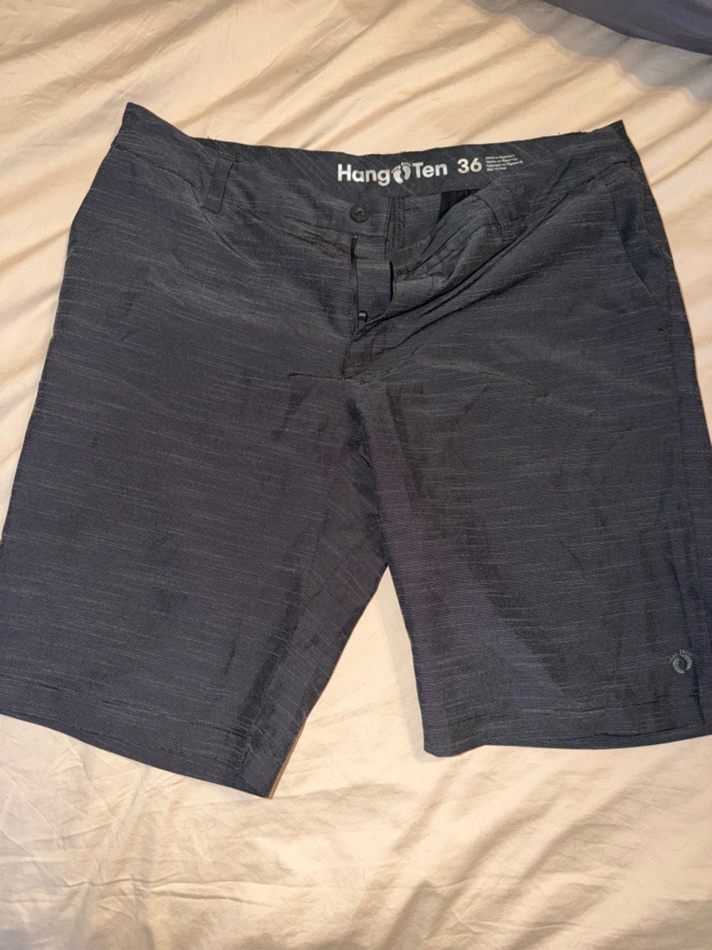 Hang Ten Men's Dark Grey Textured Shorts